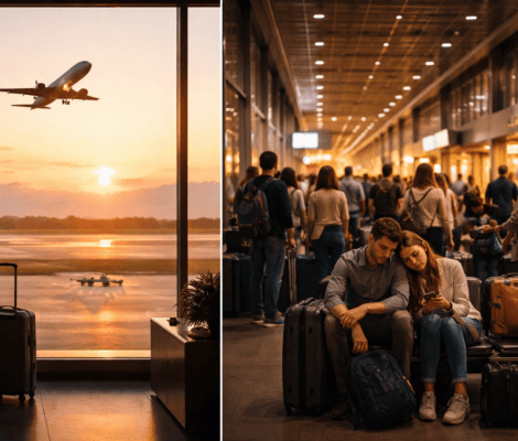 godziny lotów a cena biletu – poranny i wieczorny lot na lotnisku