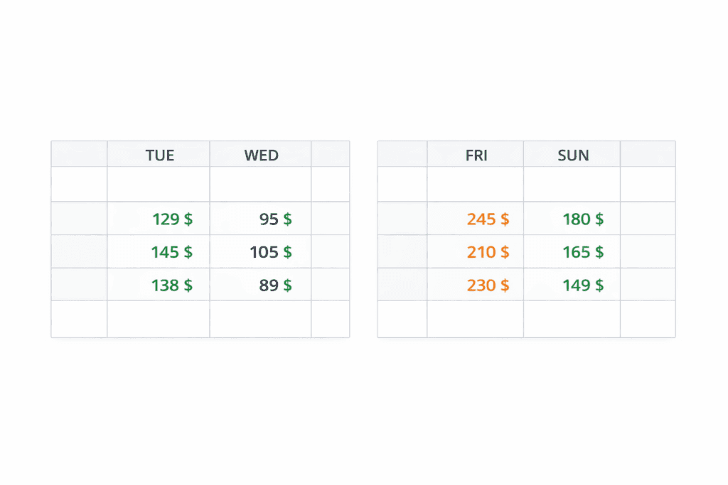 Najtańsze dni na loty – porównanie środka tygodnia i weekendu