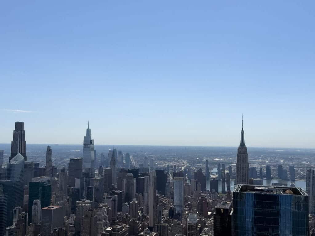Panorama Manhattanu z punktu widokowego Edge