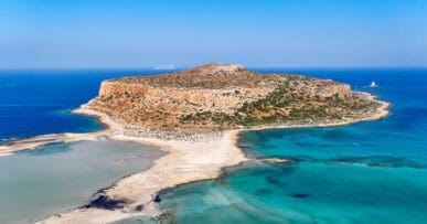 Plan zwiedzania Krety – widok na lagunę Balos