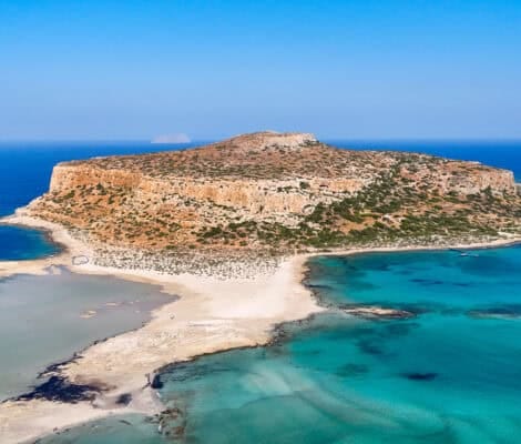 Plan zwiedzania Krety – widok na lagunę Balos